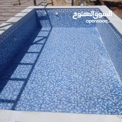  20 تنفيذ كافة اعمال المسابح وصيانة المسابح وكافة أعمالها وشلالات والشاليهات من الحفر حتى السباحه بنظام
