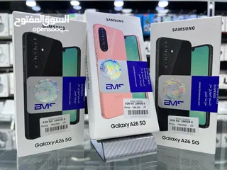  1 جديد كفاله سنه كامله  128g 16ram Samsang A26 256g 16ram مع بكج هدايا