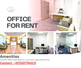  6 Fully Furnished Office For Rent Al Muraqqabat