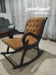  1 كرسي هزاز خشب زان
