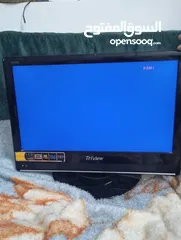  1 شاشه للبيع LCD21بوصه  فيها جميع المداخل يمكن استخدامهاللكمرات اوشاشه تلفزيون