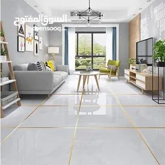  5 رول لاصق ذهبي او فضي ديكوري للارضيات و الحائط و الجدران ديكور شريط  لاصق منه وفيه للديكور طول 50 متر