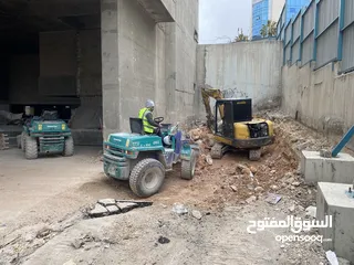  8 مدحله و جرافه صغيره و مداحل و حفارات لايجار تزفيت ساحات و شوارع مدحله جرافه بوبكات