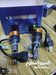  1 اضوية ليزر ملون ابيض واصفر لجميع السيارات