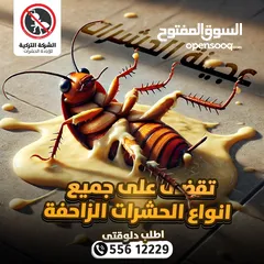  1 مكافحة الحشرات والقوارض والصراصير وبق الفراش والفئران والبريعصى والنمل