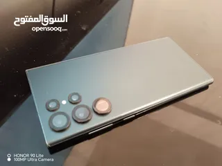  1 جهاز سامسونج s 22 ألترا 5G ذاكرة 256 GB رام 12GB لون تركواز