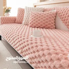  3 طقم الفرو الكرات الفاخر وصل  أفخم طقم يعطي للكنب شكل دافي ولطيف ومليان فخامة!