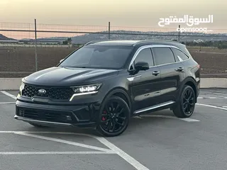  11 كايا سورينتو /2020 فل الفل  فتحة سقف بانوراما  2x4 ///200Hp  ديزل  2200cc  فل الفل مسكر بلاك