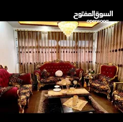  2 كنب ملوكي خشب ثقيل