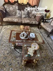  2 طقم طاولات وسط زجاج