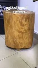  4 Live edge solid wood stool