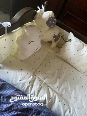  1 تخت بيبي حجم السرير 120*60