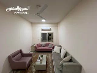  1 للايجار بعجمان شقه مفروشه غرفه وصاله الروضه شارع الشيخ عمار