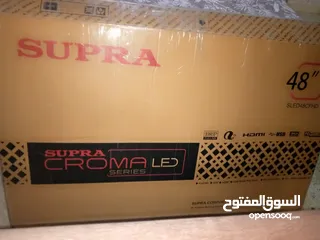  2 شاشة  super croma led مع طاولة