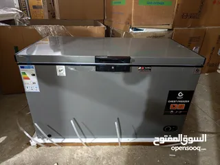  1 عرض نااار على فريزر بطح جنرال ديلوكس 400 لتر سلفر مع باب زجاج