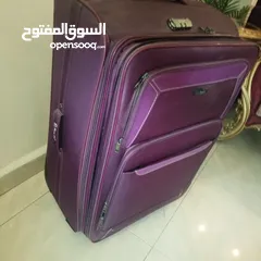  6 شنتة سفر جر لون بنفسجي غامق حجم كبير