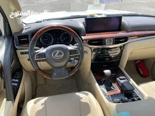  10 لكزس LX570 v8  الدرجه الاولي كامل المواصفات  موديل 2017 وارد  الوكاله   للبيع كامل