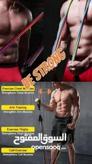  7 مجموعة من أحزمة المقاومة، والمعروفة أيضًا بـ “Power Resistance Bands”