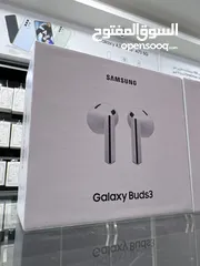  1 Samsung Buds 3 New سماعات  سامسونج الاصلية بودز 3 جديدة مسكرة متوفرة باللونين الأبيض و الاسود.