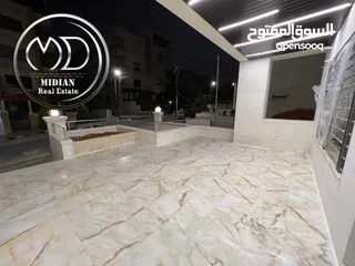  4 شقق ارضية وطوابق مكررة و أخير مع روف جديدة للبيع خلدا مساحات 150م & 190م مع تراسات و حدائق