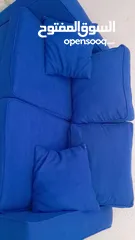  2 Blue Sofa set