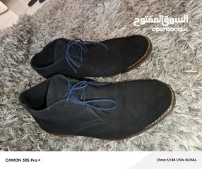 6 حذاء رجالي تركي ماركة Tugo شامواه أنيق مستعمل أسود بطانه داخلية بحالة جيدة مقاس 42 .... 43 يلبس