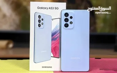  4 Samsung A53 5G جيجا 256 أغراضة والكرتونه الأصلية متوفر توصيل