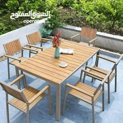 24 اثاث خارجي من الألمنيوم والحديد بتصاميم عصرية