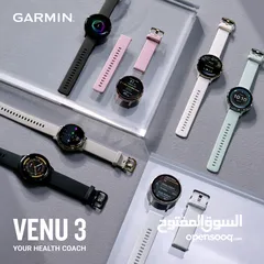  2 Garmin venu 3 smartwatch ساعة جرمن الذكية فنيو 3