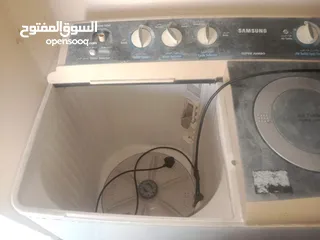  2 Samsang washing machine with iron body