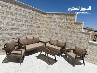  29 مراجيح ثلاثية وثنائية ورباعية واطقم رتان 5 و7 مقاعد واطقم كنب حديد قوية وعش البلبل حجم جامبو رائعة