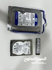  1 اجهزة تخزين 1T / 500gb