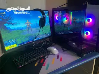  4 كمبيوتر جيمنج مستعمل 40 يوم 3100 شيكل كامل