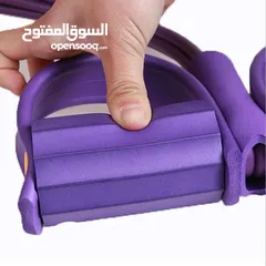  5 حبل تمارين رياضي سحب مع دواسه حبل تمارين المعده اللاتيكس المطاطي حبل مقاومة