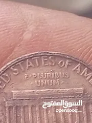  10 سنت امريكي نادر جداً خطأ صك مضاعف التاريخ و الاحرف نادر جداً