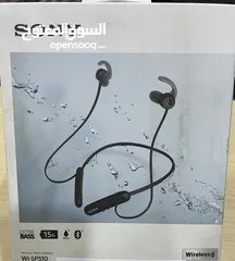  1 سماعات أذن لاسلكية من شركة سوني SONY WI-SP510