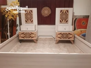  1 تخت مجوز مع خزانة مع 2 كوميدينا للبيع