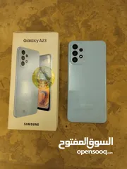  1 موبايل سامسونجA23سماوي 128 جيجا 6 جيجا رمات 50ميجا بكسل كاميرا استعمال سنة+شهر خارج الضمان زي الجديد