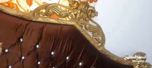  3 طقم كنب مصري دمياطي خشب زان ثقيل سبعة مقاعد 7