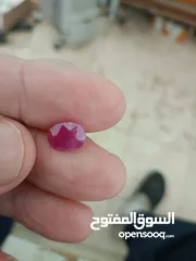 25 نادر ياقوته دم حمامه احمر 5 ق اصلي و بشهادة