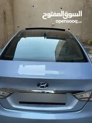  17 هونداي سوناتا هايبرد موديل 2014 مميزة لون ازرق بلو فل اضافات