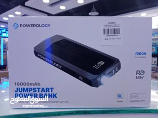  1 Powerology 16000mah Jumpstart power bank 6L