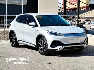  2 تم وصول BYD YUAN PLUS البطارية الكبيرة فحص كامل لون سلفر مميز بي واي دي يوان بلس عداد قليل