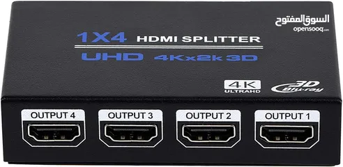  6 HDMI Splitter, 1 in 4 Out HDMI Splitter