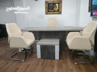  17 تميز بجلستك بأحدث أشكال المكاتب مدير للشركات و المكاتب الفخمه أجود أنواع الخشب باقل التكاليف