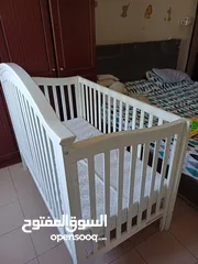  6 Junior Baby cot with matters