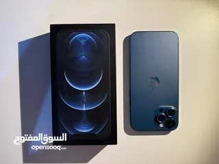  6 ايفون 12 برو ماكس بحالة ممتازة بدون اي خدوش او كسور , بطارية اصلية , بكارتونته اصلي ذاكرة 512
