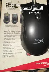  2 ماوسات hyber x fps pro 4 حبات بحالة ممتازه وكرسي جداً مريح للفترات الطويله وسماعة جيمنق بسعر حرق