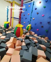  12 خدمة تفصيل ارضية ترامبولين  وتركيب بايب مواسير فوم سيفتي لعمدان الحديد لمناطق الالعاب و شبك بلاستيك
