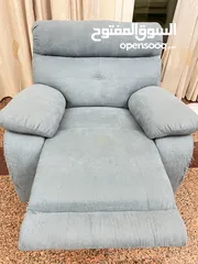  6 Recliner big chair in gray blue